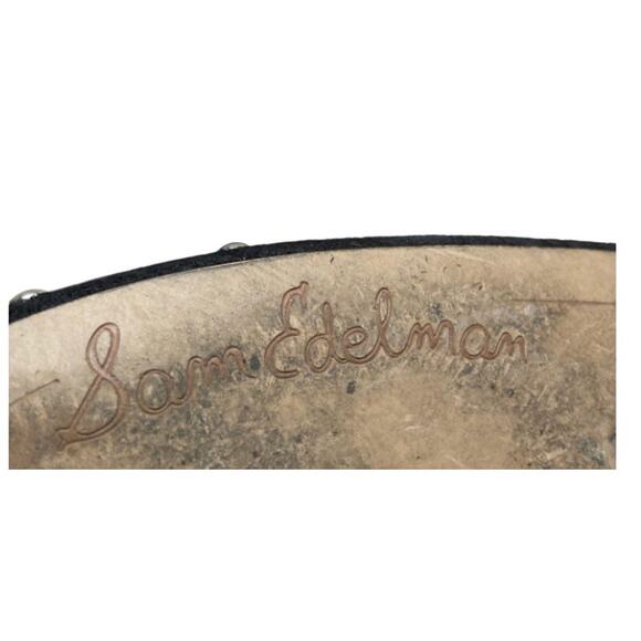 Sam Edelman Roya Black Suede Silver Studded Boots 8 - Picture 5 of 7